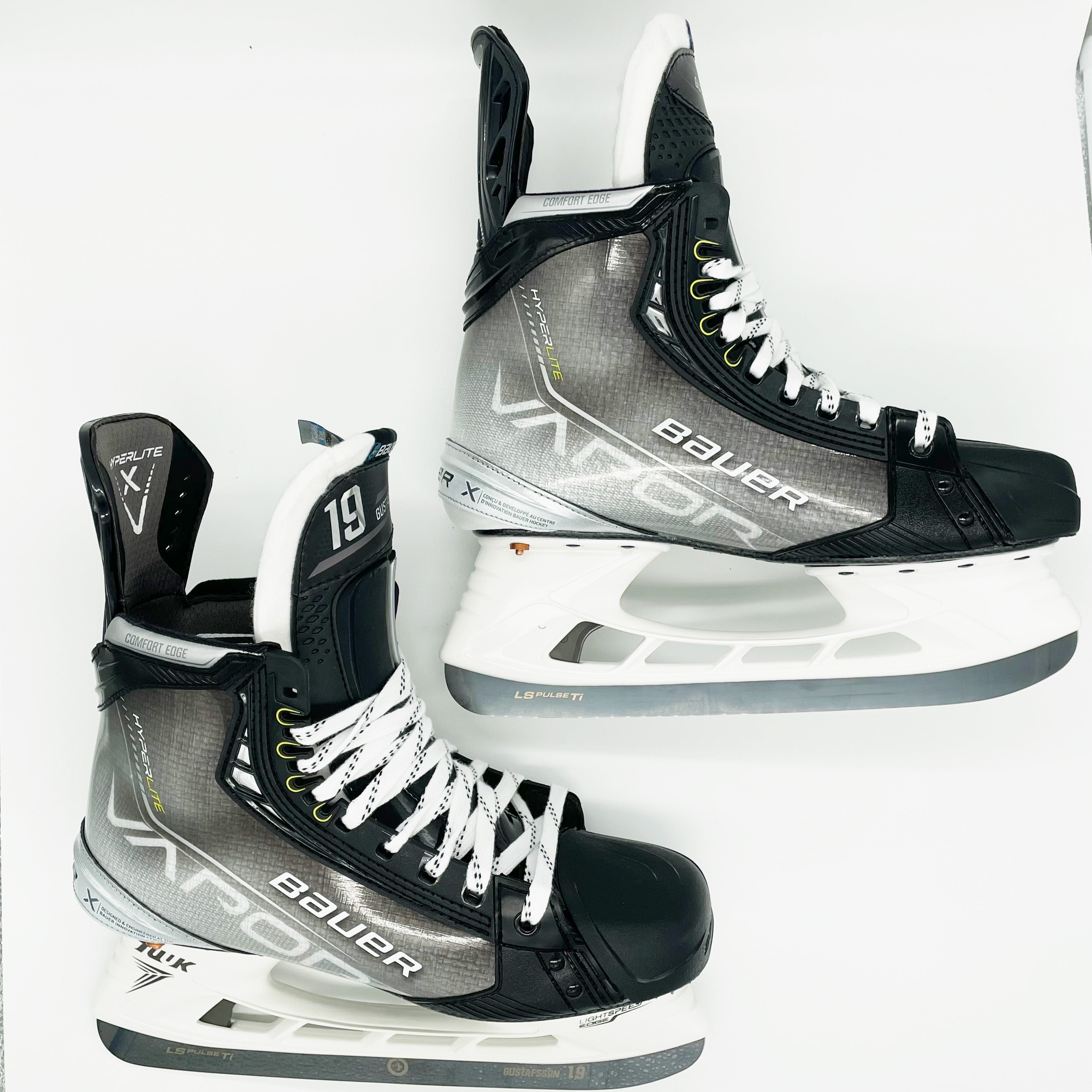 Bauer Vapor Hyperlite – Patins de hockey Pro Stock neufs – Taille 10,5/10 – David Gustafsson